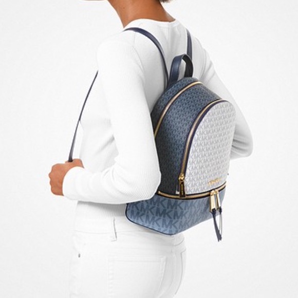 2pc Michael Kors backpack double zip phone wallet - Picture 10 of 10